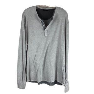Men’s XXL long sleeve light grey casual shirt by XG